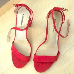 Gorgeous red open toe heels❤️😍💕perfect for VDAY!